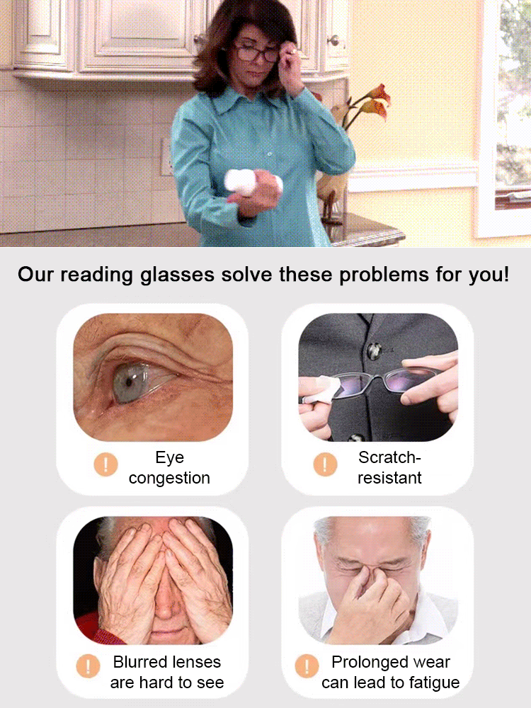 🎁Hot Sale🔥👓Ultra Light Anti Blue Presbyopic Glasses✨