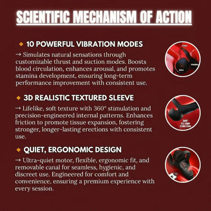 💥New on sale 2026 💞 Vibrating Electric Male Masturbation Lock Ring (Charging)