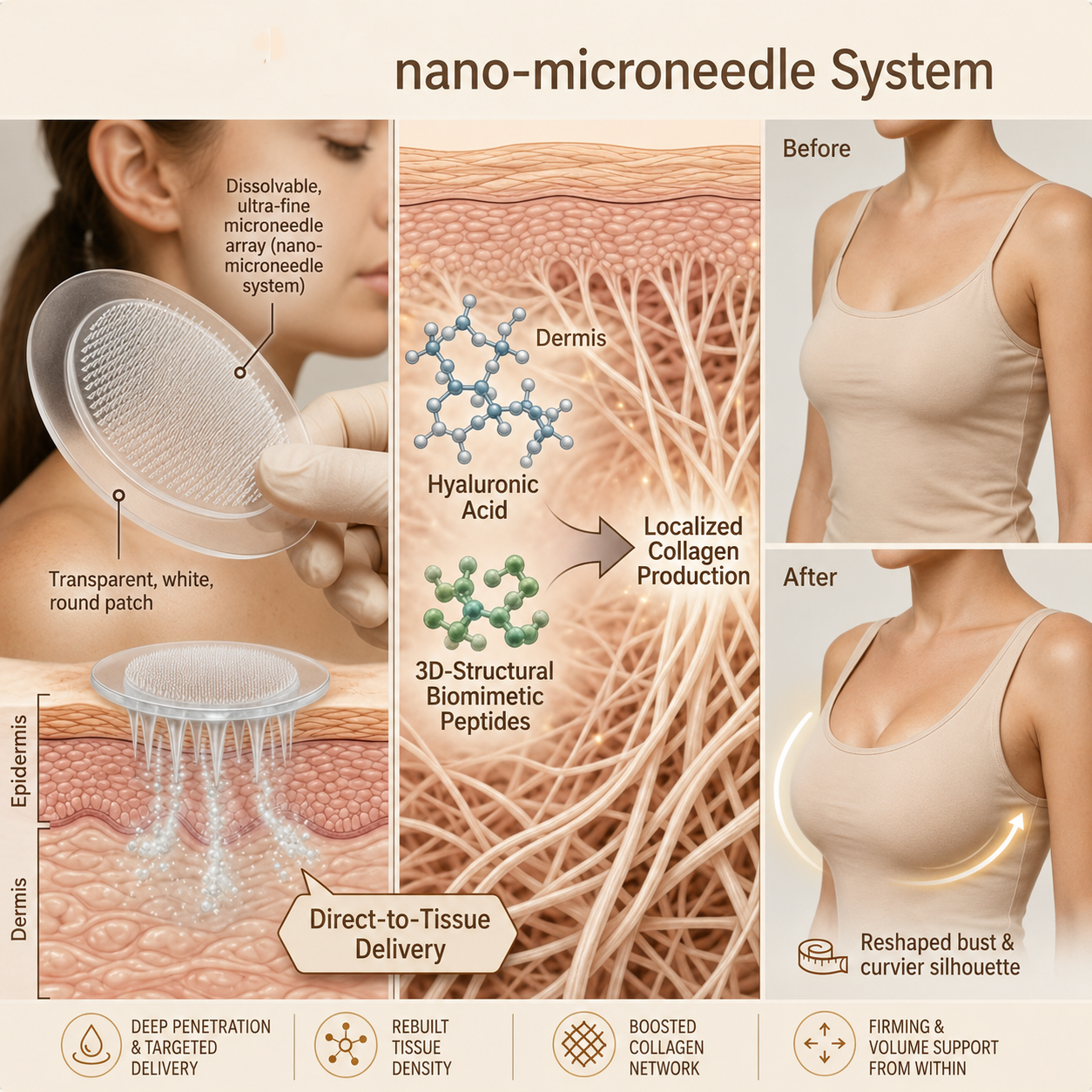Nano-Microneedle Bust Lift Patches ✨ — No Surgery Needed. For a firmer, fuller, more lifted-looking bust contour & renewed feminine confidence 💖